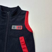 Load image into Gallery viewer, Boys Target, vintage navy fleece zip up vest, EUC, size 000,  