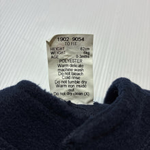 Load image into Gallery viewer, Boys Target, vintage navy fleece zip up vest, EUC, size 000,  