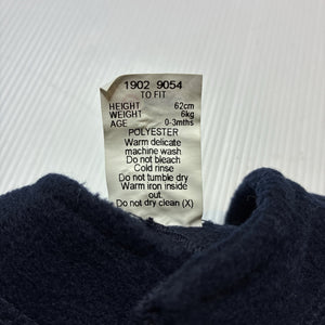 Boys Target, vintage navy fleece zip up vest, EUC, size 000,  