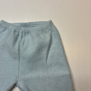 Unisex Baby Baby, vintage fleece footed leggings / bottoms, FUC, size 0000,  