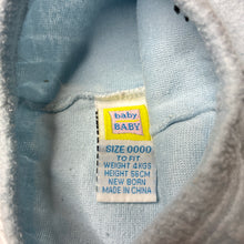 Load image into Gallery viewer, Unisex Baby Baby, vintage fleece footed leggings / bottoms, FUC, size 0000,  