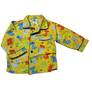 Unisex Target, flannel cotton pyjama top, dinosaurs, GUC, size 1,  