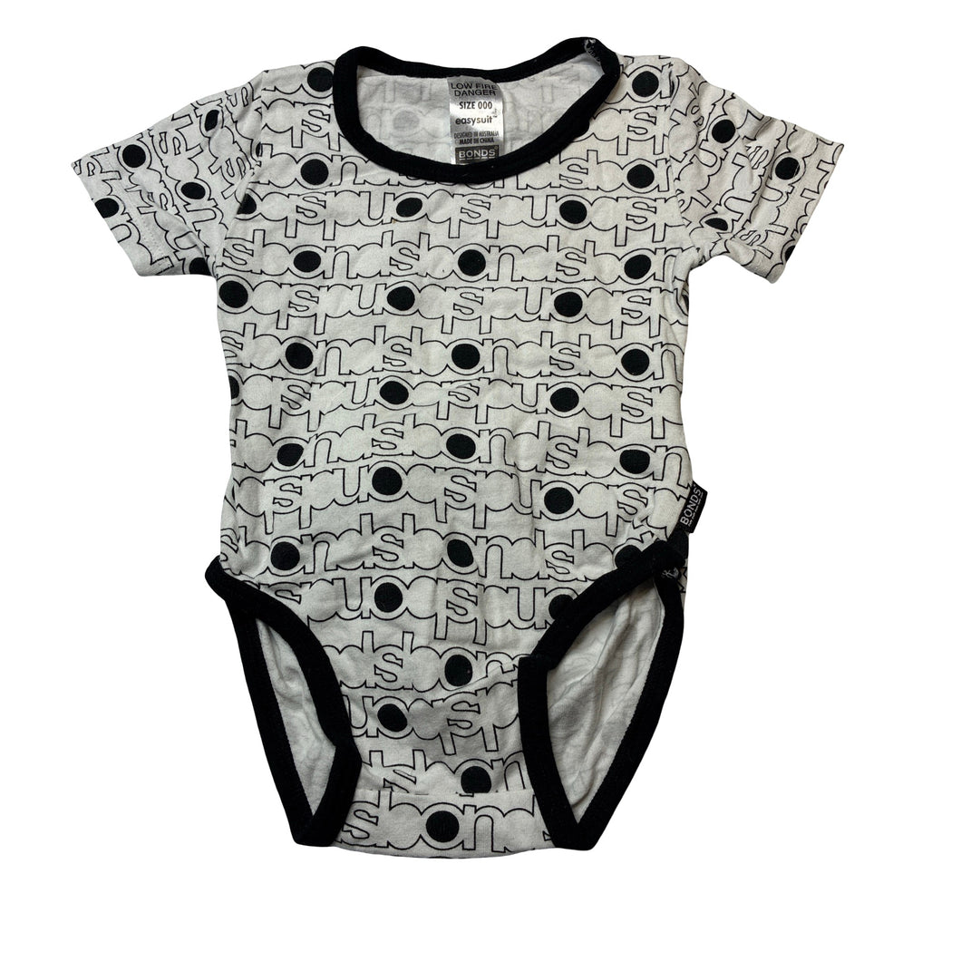 Unisex Bonds, stretchy easysuit bodysuit / romper, EUC, size 000,  