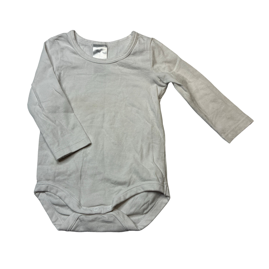 Unisex Bonds, white stretchy bodysuit / romper, GUC, size 00,  