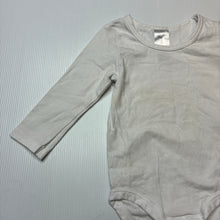 Load image into Gallery viewer, Unisex Bonds, white stretchy bodysuit / romper, GUC, size 00,  
