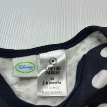 Load image into Gallery viewer, Unisex Disney, Mickey Mouse navy cotton bodysuit / romper, FUC, size 00,  