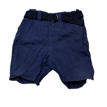 Load image into Gallery viewer, Boys H&amp;M, navy lightweight cotton shorts, adjustable, GUC, size 1,  