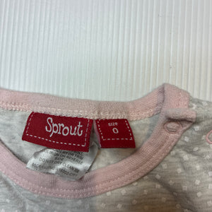 Girls Sprout, stretchy bodysuit / romper, FUC, size 0,  