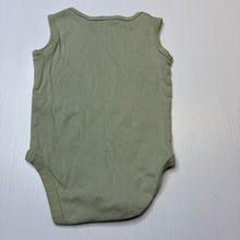 Load image into Gallery viewer, Unisex Anko, green cotton singletsuit / romper, GUC, size 00,  