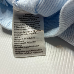 Unisex Cotton On, orgnaic cotton blend footed leggings / bottoms, EUC, size 00,  