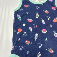 Load image into Gallery viewer, Girls Dymples, cotton singletsuit / romper, ice cream, EUC, size 00,  
