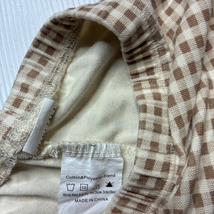 Girls MINIZALI, checked stretchy nappy cover / bloomers, EUC, size 0,  