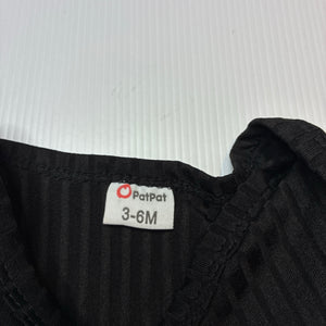 Girls PatPat, lightweight ruffle bodysuit / romper, EUC, size 00,  