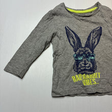 Load image into Gallery viewer, Boys Favourites, grey marle long sleeve tee / top, FUC, size 1,  