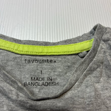 Load image into Gallery viewer, Boys Favourites, grey marle long sleeve tee / top, FUC, size 1,  