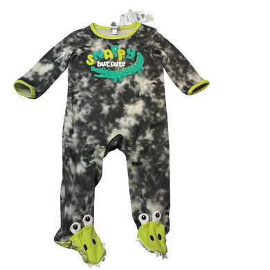 Boys Anko, cotton coverall / romper, crocodile, NEW, size 0,  