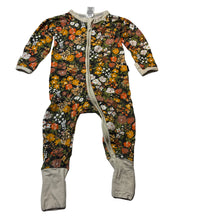 Load image into Gallery viewer, Girls Bonds, floral zip wondersuit / zippy / romper, GUC, size 0,  