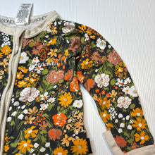Load image into Gallery viewer, Girls Bonds, floral zip wondersuit / zippy / romper, GUC, size 0,  