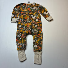 Load image into Gallery viewer, Girls Bonds, floral zip wondersuit / zippy / romper, GUC, size 0,  