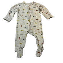 Load image into Gallery viewer, Unisex Target, stretchy zip coverall / romper, dogs, GUC, size 00,  
