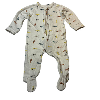 Unisex Target, stretchy zip coverall / romper, dogs, GUC, size 00,  