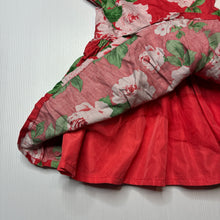 Load image into Gallery viewer, Girls Carters, lined lightweight floral cotton dress, EUC, size 0, L: 40cm