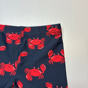 Boys Anko, navy swim shorts, crabs, FUC, size 5,  