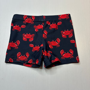 Boys Anko, navy swim shorts, crabs, FUC, size 5,  