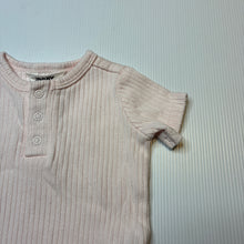 Load image into Gallery viewer, Girls Cotton On, pink ribbed cotton bodysuit / romper, EUC, size 000,  