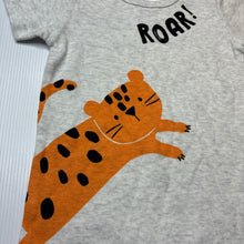 Load image into Gallery viewer, Boys Anko, grey cotton romper, tiger, EUC, size 00,  