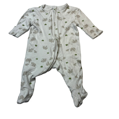 Unisex Dymples, organic cotton zip coverall / romper, FUC, size 0000,  