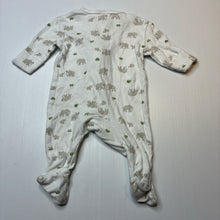 Load image into Gallery viewer, Unisex Dymples, organic cotton zip coverall / romper, FUC, size 0000,  