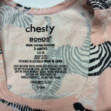 Load image into Gallery viewer, Girls Bonds, stretchy chesty singlet top, zebras, FUC, size 00,  