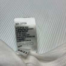 Load image into Gallery viewer, Unisex Anko, white cotton singletsuit / romper, EUC, size 000,  