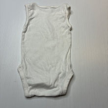 Load image into Gallery viewer, Unisex Anko, white cotton singletsuit / romper, EUC, size 000,  
