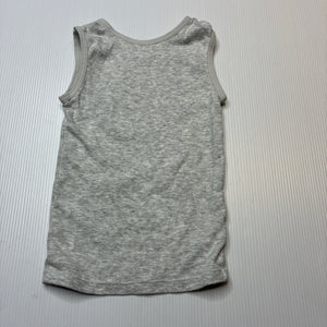 Unisex Target, grey cotton singlet top, fish, EUC, size 00,  