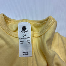 Load image into Gallery viewer, Unisex Dymples, cotton zip coverall / romper, EUC, size 00,  