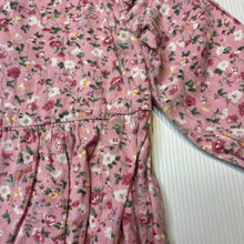 Load image into Gallery viewer, Girls La Sienna Couture, floral cotton ruffle romper, GUC, size 0,  
