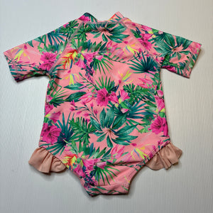 Girls Baby Berry, colourful swim one-piece, EUC, size 0,  