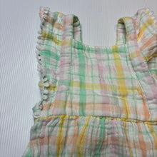 Load image into Gallery viewer, Girls Dymples, lightweight crinkle cotton summer romper, EUC, size 0,  
