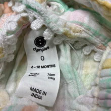 Load image into Gallery viewer, Girls Dymples, lightweight crinkle cotton summer romper, EUC, size 0,  