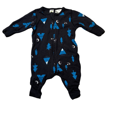 Boys Dymples, stretchy zip romper, GUC, size 0000,  