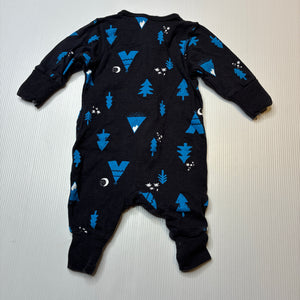Boys Dymples, stretchy zip romper, GUC, size 0000,  