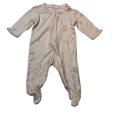 Girls Anko, cotton zip coverall / romper, EUC, size 0000,  