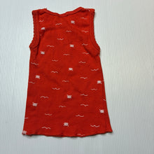 Load image into Gallery viewer, Unisex Dymples, cotton singlet top, crabs, GUC, size 0000,  