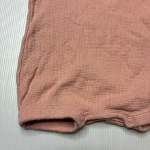 Load image into Gallery viewer, Girls Baby Berry, pink waffle cotton romper, GUC, size 000,  