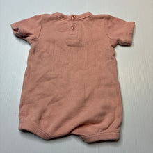Load image into Gallery viewer, Girls Baby Berry, pink waffle cotton romper, GUC, size 000,  