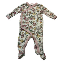 Load image into Gallery viewer, Girls Dymples, floral cotton coverall / romper, EUC, size 000,  