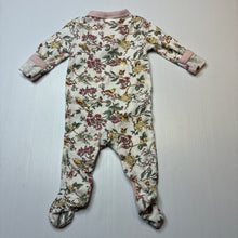 Load image into Gallery viewer, Girls Dymples, floral cotton coverall / romper, EUC, size 000,  