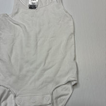 Load image into Gallery viewer, Unisex Bonds, white stretchy singletsuit romper, EUC, size 000,  